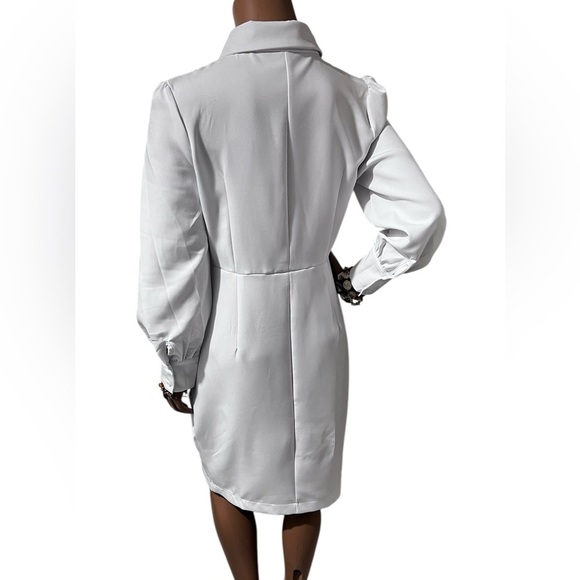 Fashion Nova White Long Sleeve Dress - Picture 8 of 9